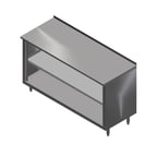 image of John Boos 4CO4R1.5-2448-1S 48" Cabinet Base Open Front Work Table