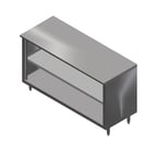 image of John Boos 4CO6-3036-1S 36" Cabinet Base Open Front Work Table