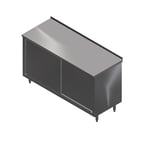 image of John Boos 4CS4R1.5-2448 48" Cabinet Base Sliding Doors Work Table