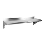 image of John Boos BHS1660-14/304 Stainless Steel Wall Mounted Shelf - 60"W x 16"D