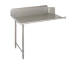image of John Boos CDT6-S96SBK-L 96" Clean Straight Dishtable w/ Left Table, 10" Backsplash, Steel Legs