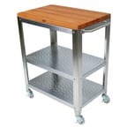 image of John Boos CHY-CU-CULART30 Utility Cart Maple Cucina Culinarte w/ Removable Cutting Board Top