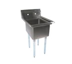 image of John Boos E1S8-1620-12-X 21" One Compartment Sink, 16"W x 20"L Bowl Without Drainboards