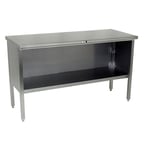 image of John Boos EBOS4-3096 96" Cabinet Base Open Front Work Table
