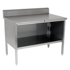 image of John Boos EBOS4R5-30132 132" Cabinet Base Open Front Work Table