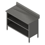 image of John Boos EBOS6R5-3036 36" Cabinet Base Open Front Work Table