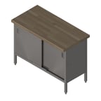 image of John Boos EBSW7-2448 48" Wood Top Work Table