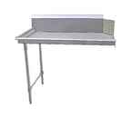 image of John Boos JDTC-20-96L-X 96" Clean Straight Dishtable w/ Left Table, 10" Backsplash, Steel Legs
