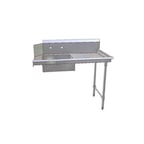 image of John Boos JDTS-20-26R-X 26" Straight Soiled Dishtable w/ Right Table, Pre-Rinse Sink, 10" Backsplash