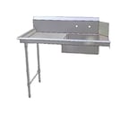 image of John Boos JDTS-20-36L-X 36" Straight Soiled Dishtable w/ Left Table, Pre-Rinse Sink, 10" Backsplash