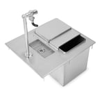 image of John Boos PB-DIIBWS1821-P-X Drop-in Water Station w/ Insulated Ice Bin