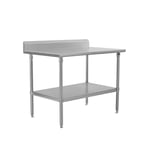 image of John Boos ST6R5-2436SSW Stainless Steel Top " 36" - 38" Work Table