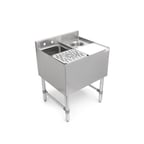 image of John Boos UBMS-1824 Underbar Sink Units, 1 Compartment without Drainboard
