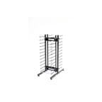image of JackStack JS024C, 24-Plates Countertop Plate Rack with Steel Construction and Black Powder Coated 