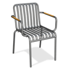 image of JustChair A33018A Outdoor Side Chair