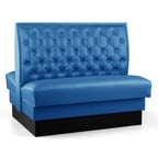 image of JustChair JBD-SBT-42-GR2 Custom Booth, Double Button Tufted Back, Upholstered Seat, 42" Height