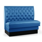 image of JustChair JBS-SBT-42-GR3 Custom Booth, Single Button Tufted Back, Upholstered Seat, 42" Height