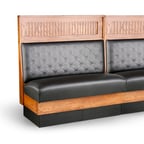 image of JustChair JBSB-WSS-SBT-42-GR3 Banquette Bench, Button Tufted Back, Removable Seat, 42" Height