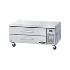image of Kool-It KCB-60-2M 60" 2 Drawers Refrigerated Chef Base w/ Marine Edge Top