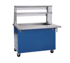 image of Delfield KCI-36-NU 36" Shelleyglas® Ice-Cooled Cold Food Serving Counter, Fiberglass Enclosed Base, (2) Pan