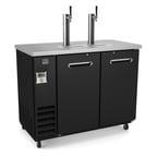 image of Kelvinator KCHBBD2D2T 49" 2 Columnss Draft Beer Cooler, 2 Keg, 12.5 cu. ft.