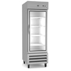 image of Kelvinator KCHRI27R1GDR 26" One Section Reach-In Refrigerator w/ Glass Door, Bottom Mounted, Stainless Steel, 23 cu. ft.