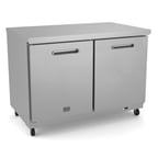 image of Kelvinator KCHUC48F 48" 2-Section Undercounter Freezer w/ 2 Doors, 12 cu. ft.