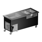image of Delfield KH2CR-74-BP 74" Hot/Cold  Serving Counter, (2) Hot & (1) Cold Well
