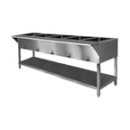 image of Klinger's Trading SW5H208 78" Electric Hot Food Serving Counter, (5) Sealed Wells