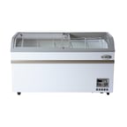 image of Koolmore KM-ISCF-58MD 58" Defrost Island Glass Chest Freezer, 14 cu. ft.