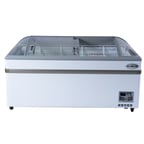 image of Koolmore KM-ISCF-65MD 65" Defrost Island Glass Chest Freezer, 16 cu. ft.