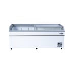 image of Koolmore KM-ISCF-78MD 79" Defrost Island Glass Chest Freezer, 19 cu. ft.