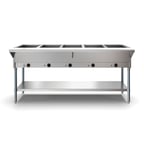 image of Koolmore KM-OWS-5 72" Electric Steam Table with Undershelf, (5) Open Wells