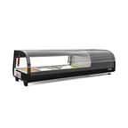 image of Koolmore KM-SR46-BK 46" Countertop Refrigerated Sushi Display Case, Black