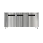 image of Koolmore KM-UCR-3DSS 72" Three Section Undercounter Refrigerator w/ 3 Doors, 17 cu. ft.