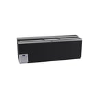 image of Krowne BC96-BG 96" Flat Top Bottle Cooler w/ 3 Sliding Lids, 5 Divider Racks, Black