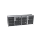 image of Krowne BR96 96" 4 Section Back Bar Cooler with Solid Door