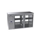 image of Krowne KPT60L 60" Pass-Thru Solid Door Back Bar Cabinet