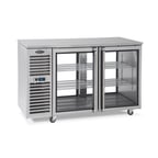 image of Krowne KPT84L 84" Pass-Thru Solid Door Back Bar Cooler