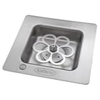 image of Krowne KR-LC2GF-E 8" Glass Sanitizer / Chiller, Extended Lines