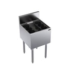 image of Krowne KR19-18DP 18" Underbar Ice Bin/Cocktail Unit w/ 73 lbs., 15" Bin Depth, No Cold Plate