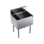 image of Krowne KR19-24DP 24" Underbar Ice Bin/Cocktail Unit w/ 97 lbs., 15" Bin Depth, No Cold Plate