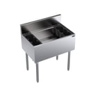 image of Krowne KR19-30-10 30" Underbar Ice Bin/Cocktail Unit w/ 92 lbs., 10-Circuit Cold Plate