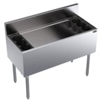 image of Krowne KR19-42DP 42" Underbar Ice Bin/Cocktail Unit w/ 170 lbs., 15" Bin Depth, No Cold Plate