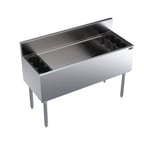 image of Krowne KR19-48DP-10 48" Underbar Ice Bin/Cocktail Unit w/ 178 lbs. Ice, 10-Circuit Cold Plate