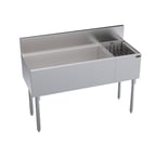 image of Krowne KR19-M48L-10 48" Bottle Well Bin Underbar Ice Bin/Cocktail Station  w/ 110 lb Ice Bin