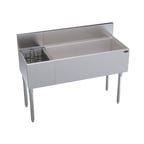 image of Krowne KR19-M48R-10 48" Bottle Well Bin Underbar Ice Bin/Cocktail Station w/ 110 lb Ice Bin