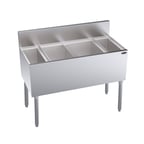 image of Krowne KR19-MS40C Bottle Well Bin Underbar Ice Bin/Cocktail Station w/ 92 Ice Capacity