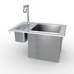 image of LaCrosse DI-WS-IB Drop-In Ice & Water Unit w/ 30 lbs Ice Capacity