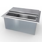 image of LaCrosse DI24IC Drop-In Ice Bin w/ 95 lbs Ice Capacity